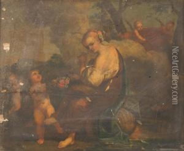 Possibly Juno Oil Painting - Bartolomeo Giuseppe Chiari