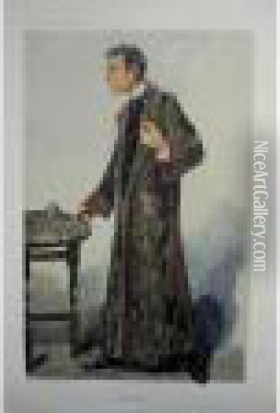 Sherlock Holmes (william Gillette) Oil Painting - Leslie Ward