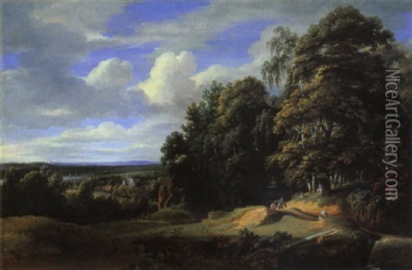 Flamische Landschaft Oil Painting - Jacques d' Arthois