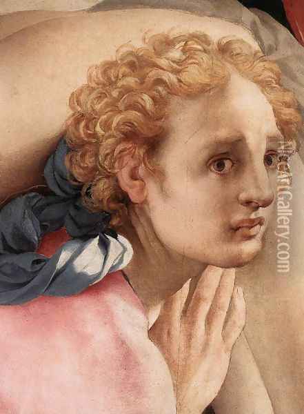 Deposition (detail-5) c. 1528 Oil Painting - (Jacopo Carucci) Pontormo