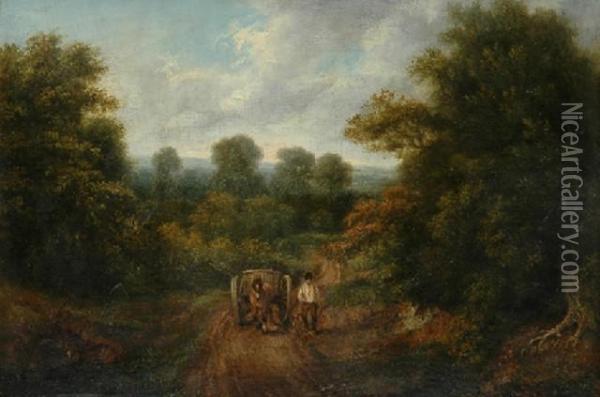 English Landscape Oil Painting - John Linnell
