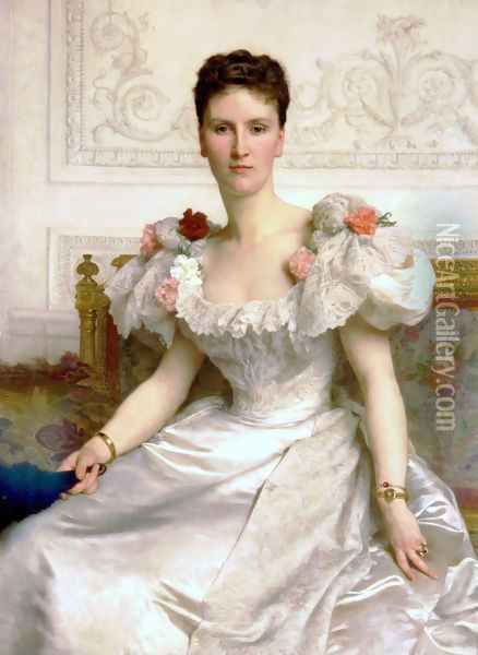 Madam the Countess of Cambaceres Oil Painting - William-Adolphe Bouguereau