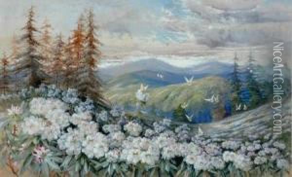 Spring Landscape Oil Painting - Marian Ellis Rowan