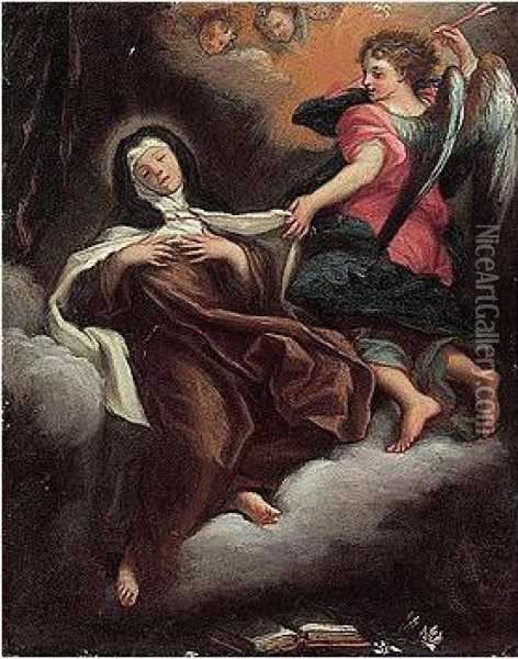 The Ecstasy Of Saint Teresa Oil Painting - Michelangelo Cerruti