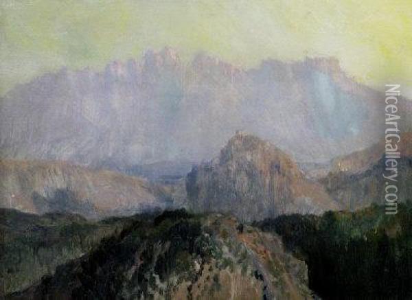 Montserrat Oil Painting - Frank Lewis Emanuel