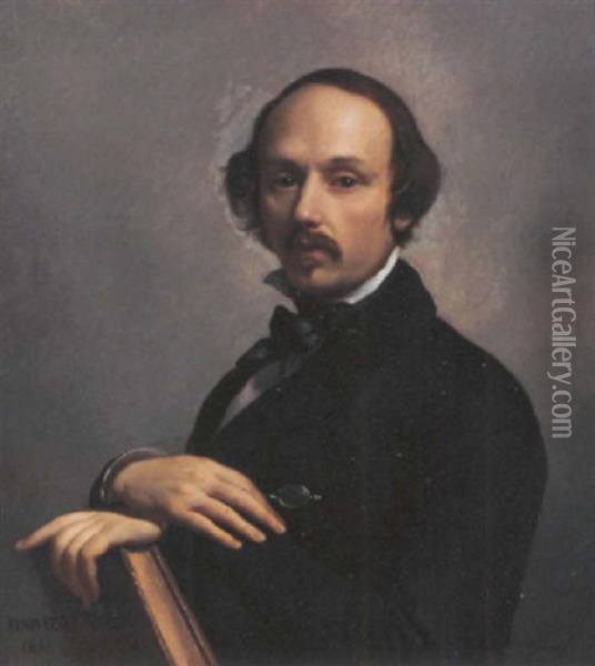 Portrait D'alexandre Henne Oil Painting - Francois Joseph Navez
