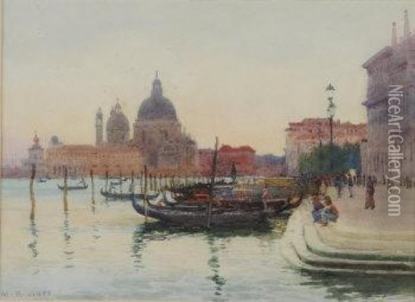 Grand Canal Venice With Santa Maria Della Salute Oil Painting - Maud Raphael Jones