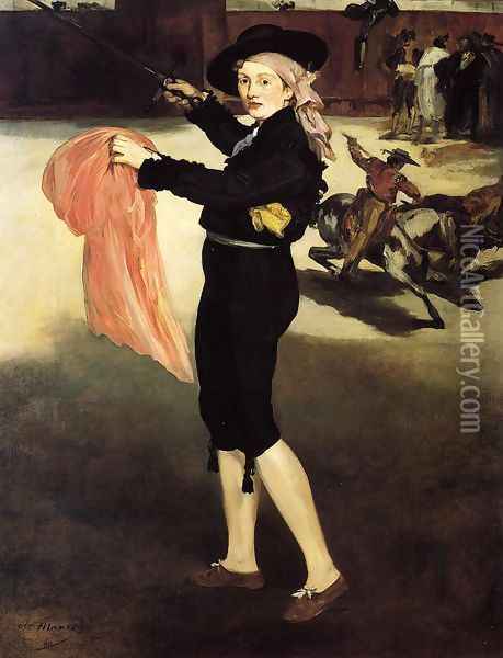 Mlle Victorine in the Costume of an Espada 1862 Oil Painting - Edouard Manet