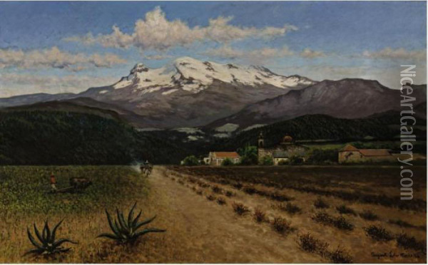 Iztlazihuatl Oil Painting - August Lohr