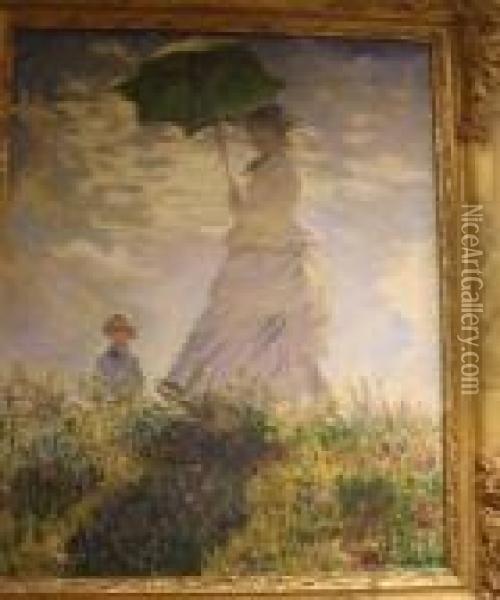 The Walk Oil Painting - Claude Oscar Monet