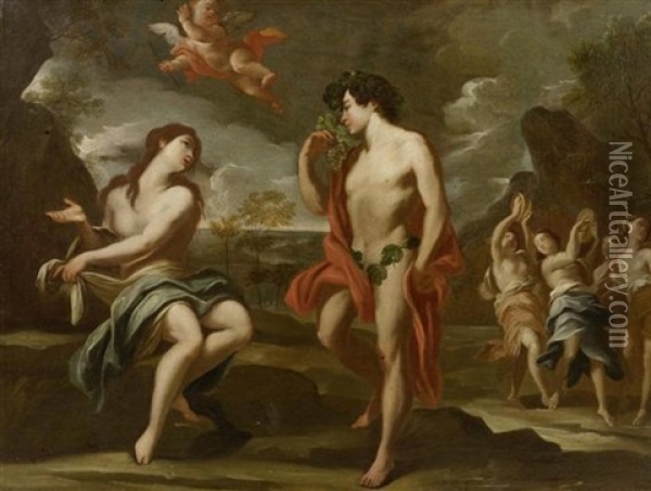 Dionysos Und Ariadne Oil Painting - Giovanni da Franco