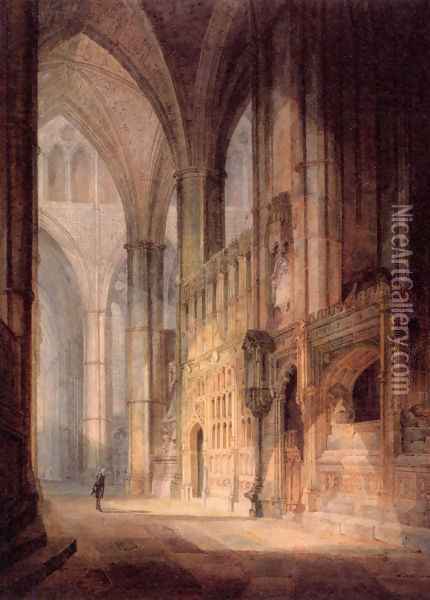 St Erasmus In Bishop Islips Chapel Westminster Abbey Oil Painting - Joseph Mallord William Turner