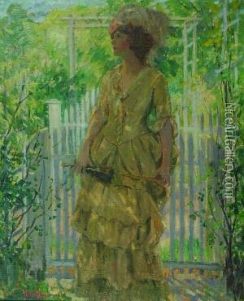 The Yellow Girl Oil Painting - Pauline Lennards Palmer