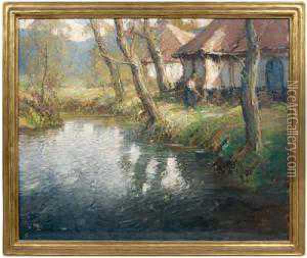 Untitled Oil Painting - George Ames Aldrich