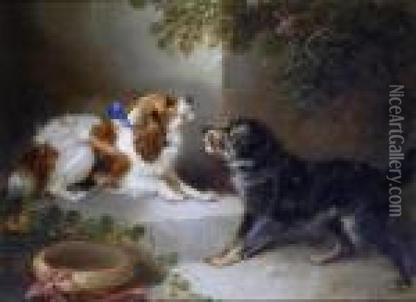 The Lady And The Tramp Oil Painting - George Armfield