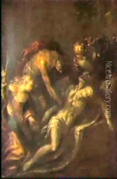Grablegung Oil Painting - Eugene Delacroix