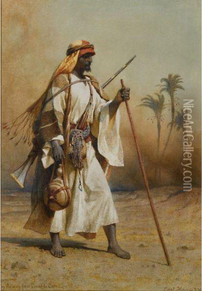 On The Way From Sinai To Cairo Oil Painting - Carl Haag