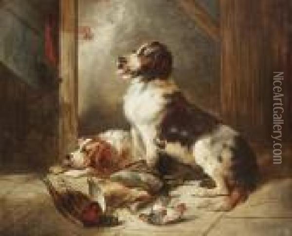 The Sportsman's Companions Oil Painting - George Armfield