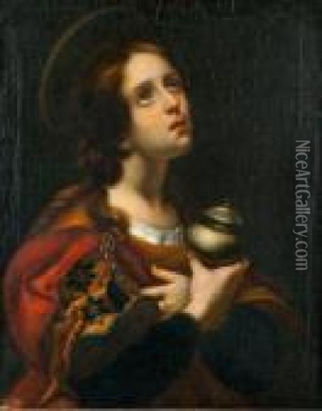 Marie Madeleine Penitente Oil Painting - Carlo Dolci