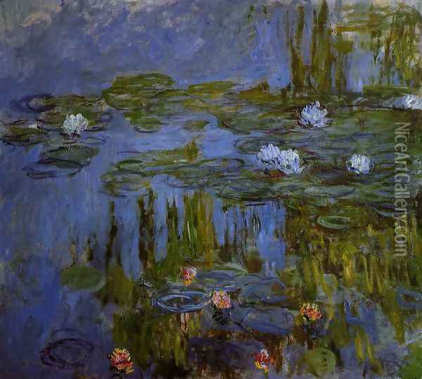 Water-Lilies 28 Oil Painting - Claude Oscar Monet