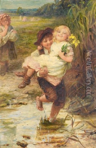 The Young Gallant Oil Painting - Frederick Morgan