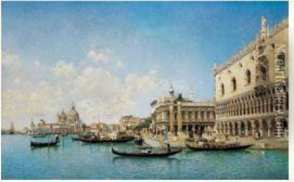 Vue De Venise Oil Painting - Federico del Campo