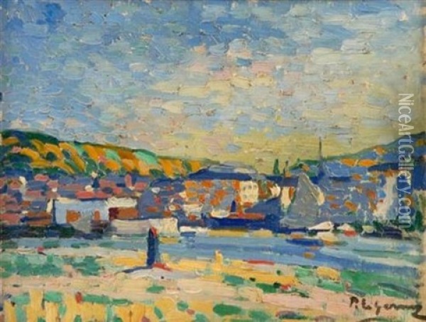 Port Scene Oil Painting - Paul Elie Gernez