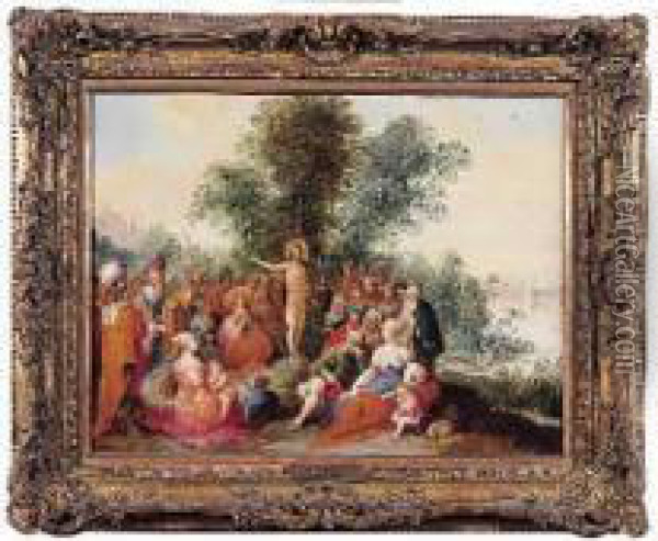 La Predication De Saint Jean-baptiste Oil Painting - Ambrosius Francken I