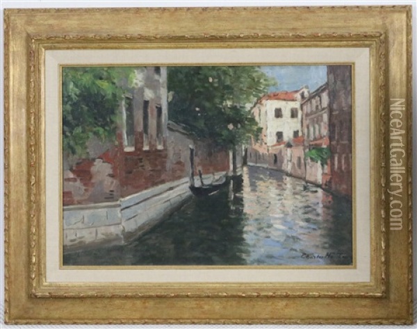 Kanaal In Venetie Oil Painting - Charles Houben