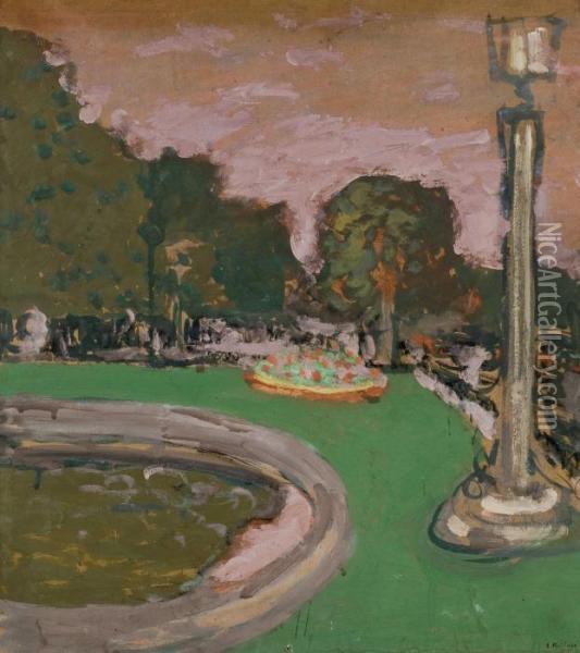 Le Rond-point Des Champs-elysees Oil Painting - Jean-Edouard Vuillard