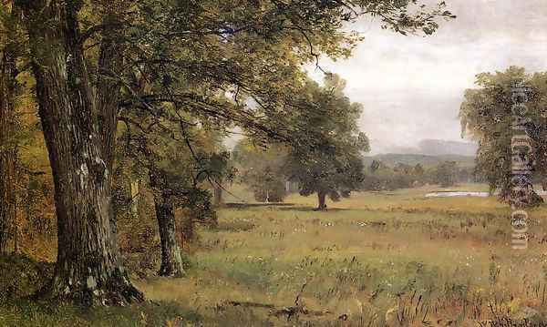 Landscape in the Catskills Oil Painting - Thomas Worthington Whittredge