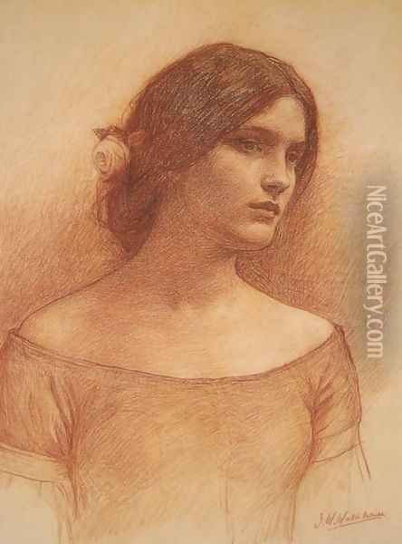 Study for The Lady Clare Oil Painting - John William Waterhouse