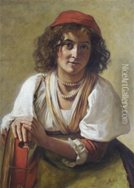 Gypsy Girl Oil Painting - James Archer