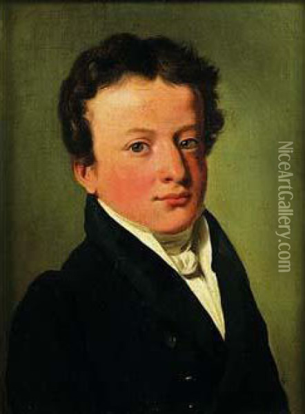 Portrait De Jeune Homme Oil Painting - Louis Leopold Boilly