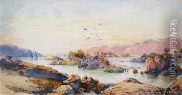 Coastal Inlet Oil Painting - Conrad H.R. Carelli