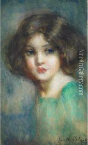 A Young Girl Oil Painting - Laura Adeline Muntz-Lyall
