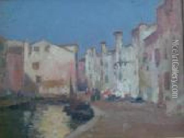 Portugese Village Oil Painting - George Elmer Browne