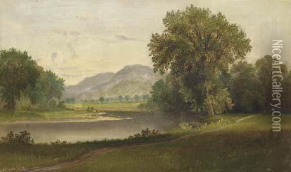 A Bend In The River Oil Painting - Daniel Charles Grose