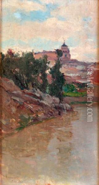 Vista De Toledo Oil Painting - Aureliano de Beruete y Moret