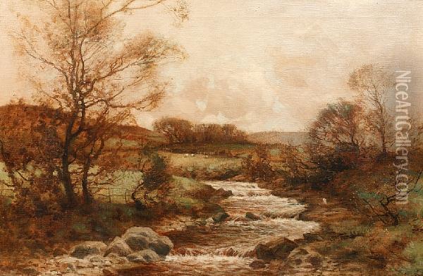November In The Glen; And Companion Oil Painting - Thomas, Tom Campbell