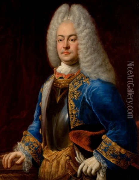 Portrait Of A Prince Georg Albrecht Of East Friesland Oil Painting - Johann Conrad Eichler
