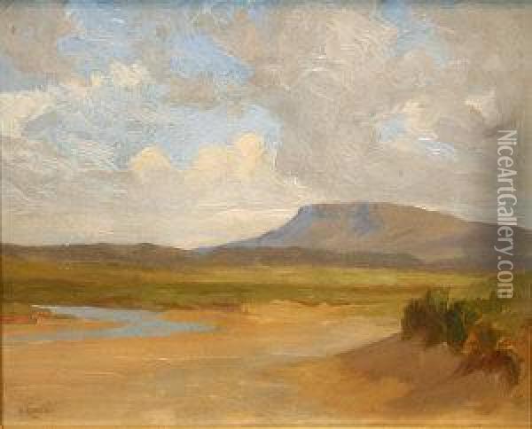 View Of Benbulben Oil Painting - Dermod William O'Brien