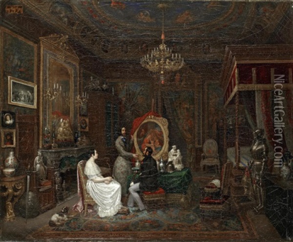A New Acquisition Oil Painting - Charles Claude Delaye