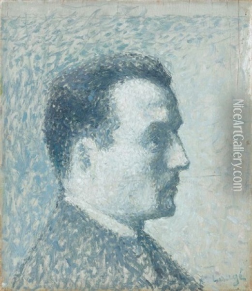 Portrait De Pierre Lauge Fils De L'artiste Oil Painting - Achille Lauge