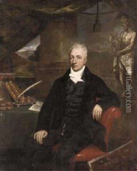 Portrait Of A Gentleman Oil Painting - Maria Spilsbury
