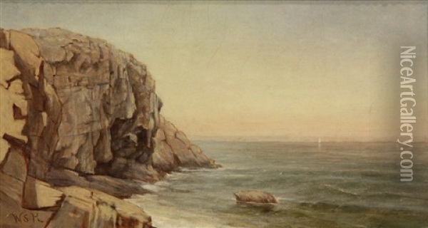 Great Head,  Mt. Desert Island, Maine Oil Painting - William Stanley Haseltine