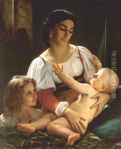 Le Reveil Oil Painting - William-Adolphe Bouguereau