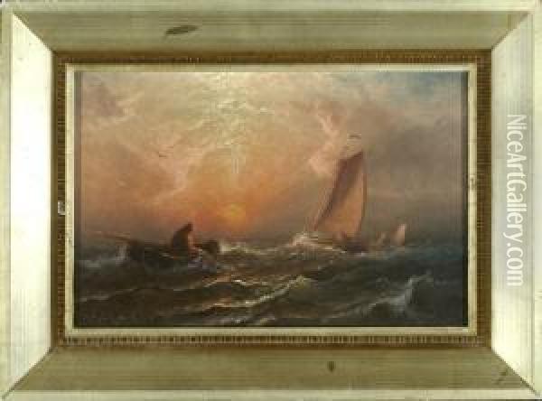 End Of Day Oil Painting - Charles Henry Gifford