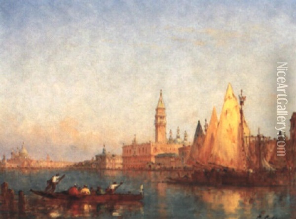 Venedig Oil Painting - Charles Clement Calderon