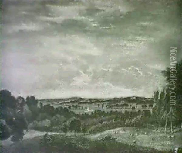 A View Of Dedham Vale Oil Painting - John Dunthorne
